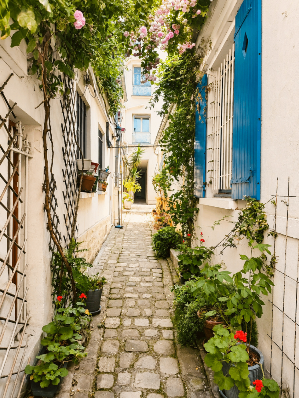 Ruelle fleurie